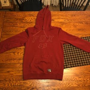 Orange/red fox hoodie